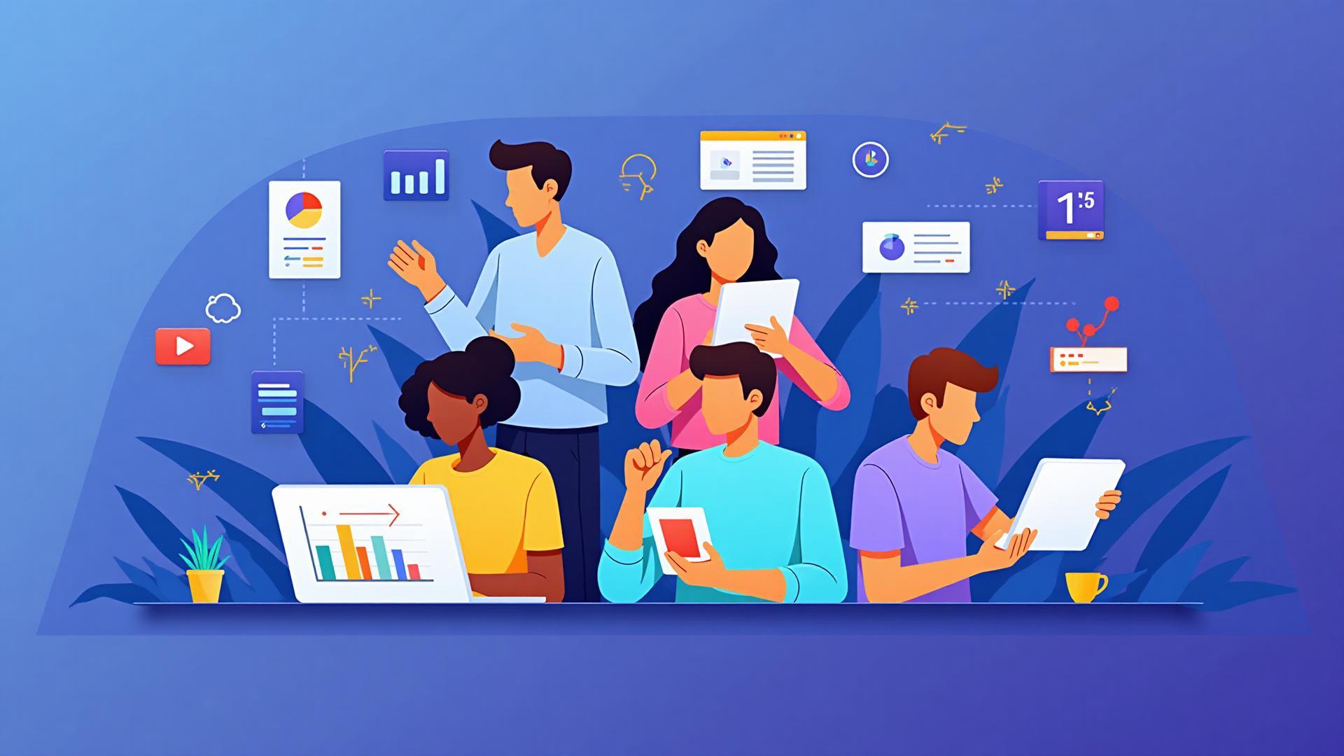 Students learning online